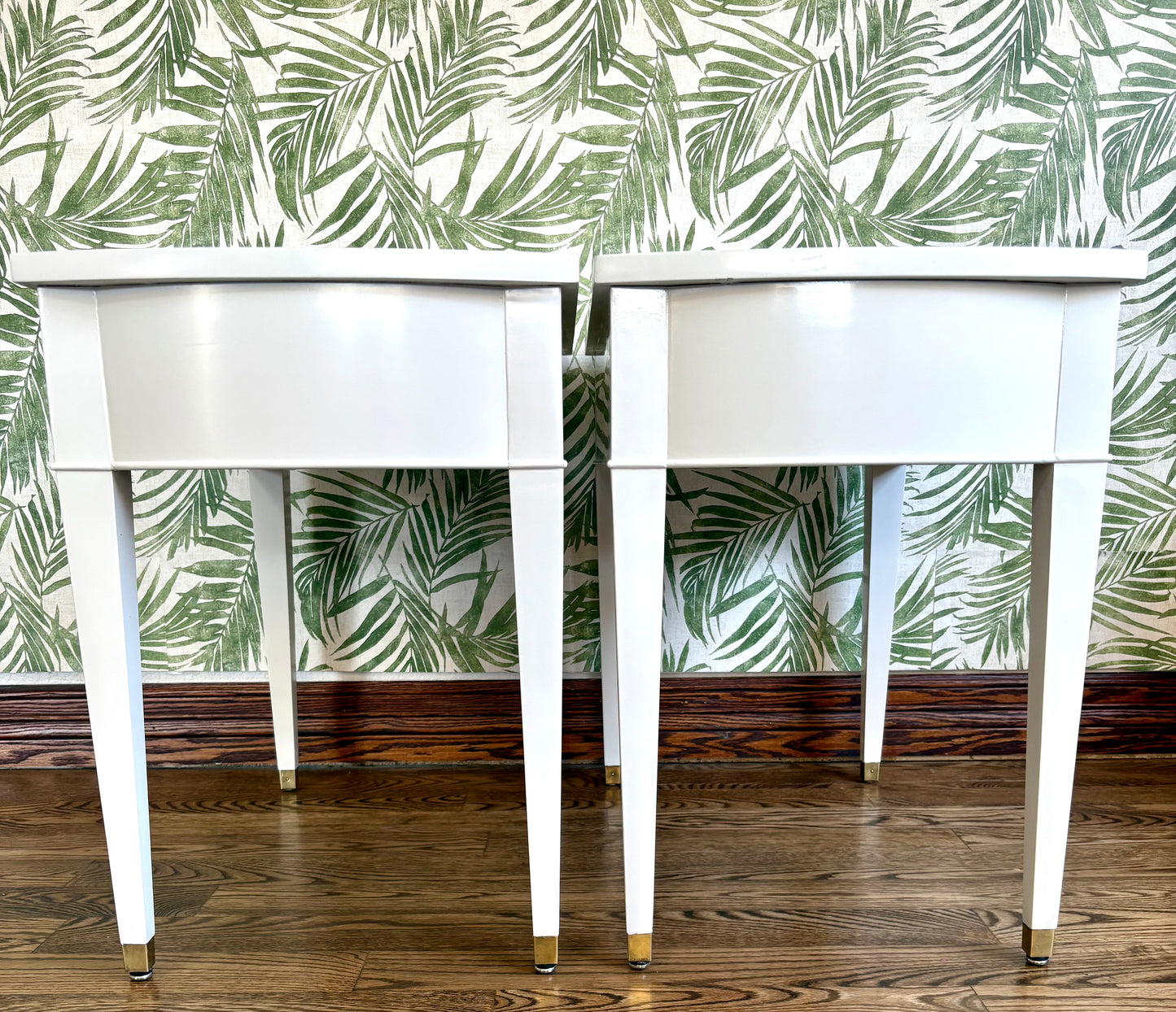 A Pair of Vintage High Gloss End Tables