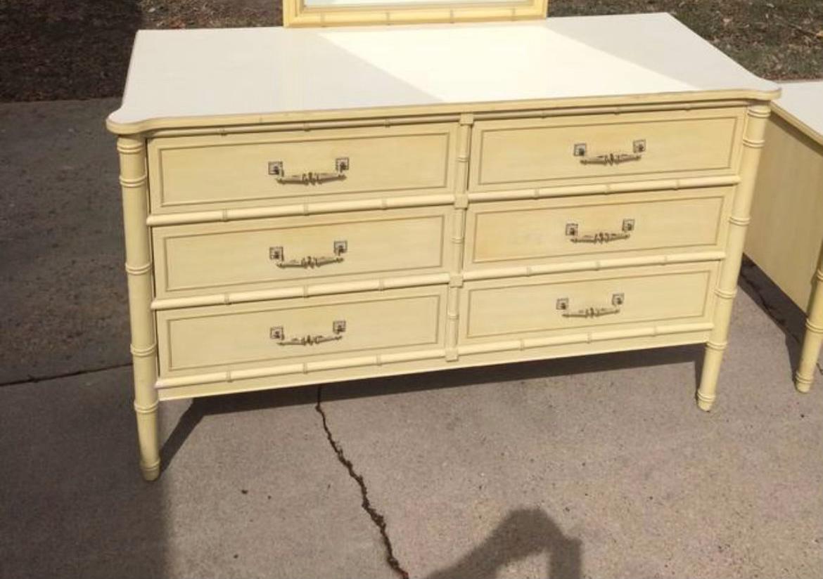 Customizable Henry Link Bali Hai 6 Drawer Faux Bamboo in the color of your choice!