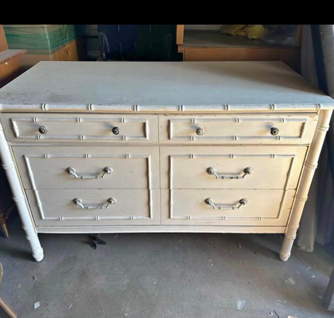 CUSTOMIZABLE Thomasville Allegro Faux Bamboo Dresser