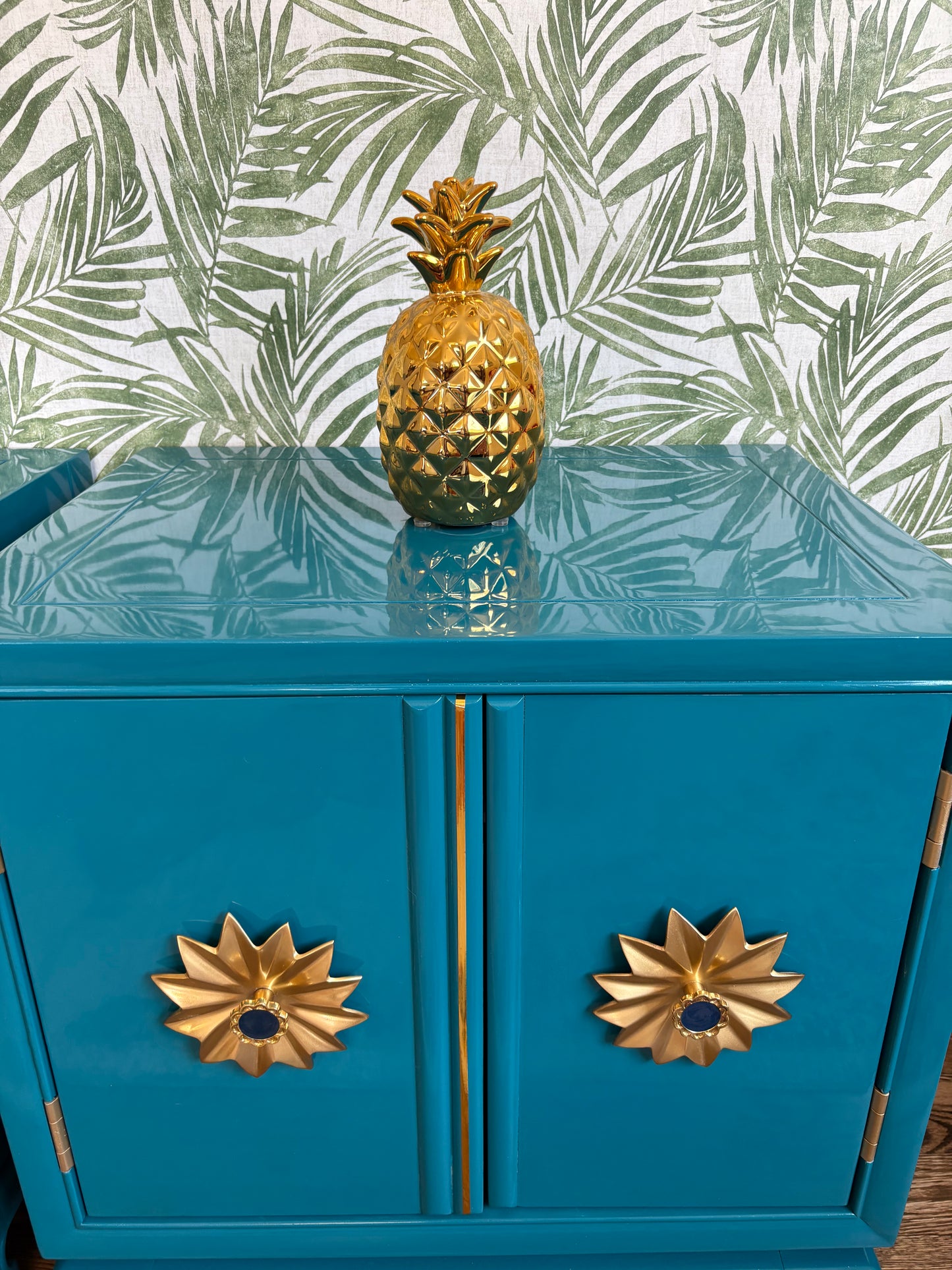 A Pair of Drexel Heritage Tai Ming Collection End Tables with Drawer