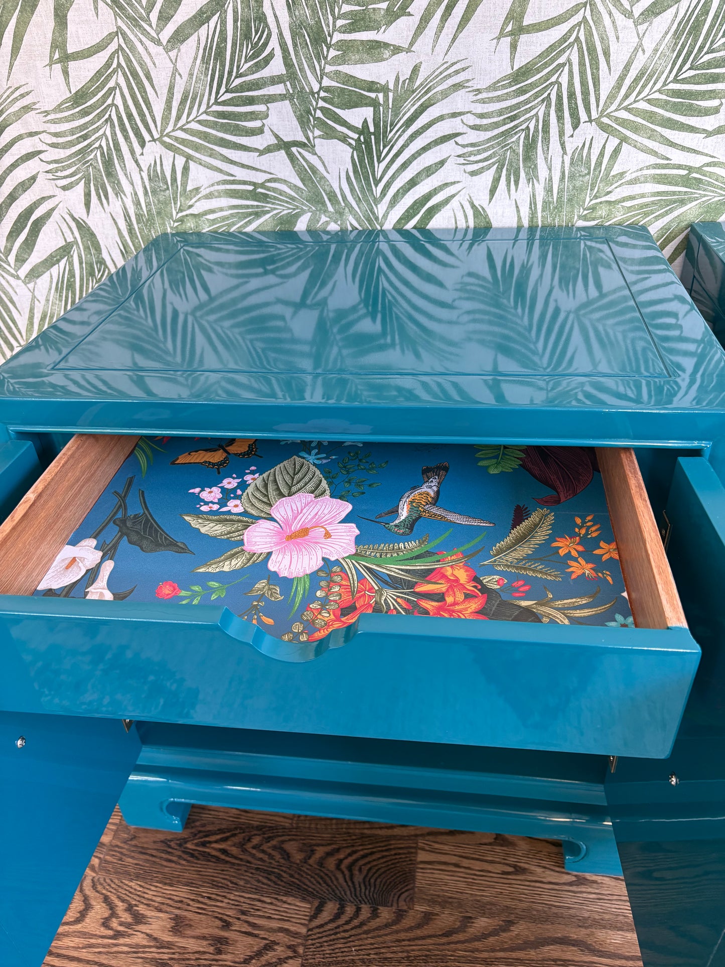 A Pair of Drexel Heritage Tai Ming Collection End Tables with Drawer