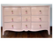 Dixie Bowfront Light Pink High Gloss 9 Drawer Dresser