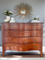 CUSTOMIZABLE Vintage Solid Mahogany 4 Drawer Dresser/Buffet/Entryway/Credenza Chest of Drawers