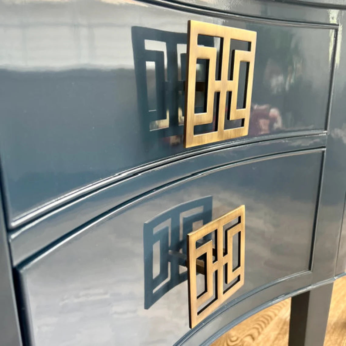 CUSTOMIZABLE - Vintage Serpentine Buffet/Credenza