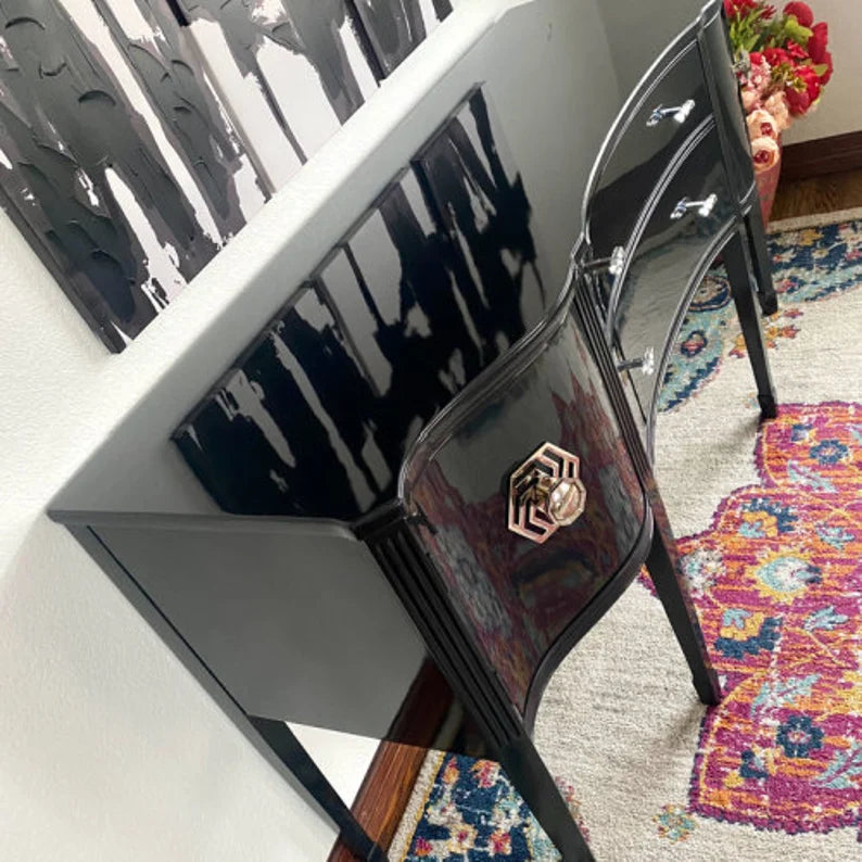 CUSTOMIZABLE - Vintage Serpentine Buffet/Credenza