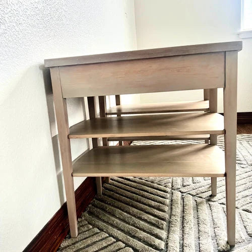 A Pair of Stained Modern End Stands by Mersman