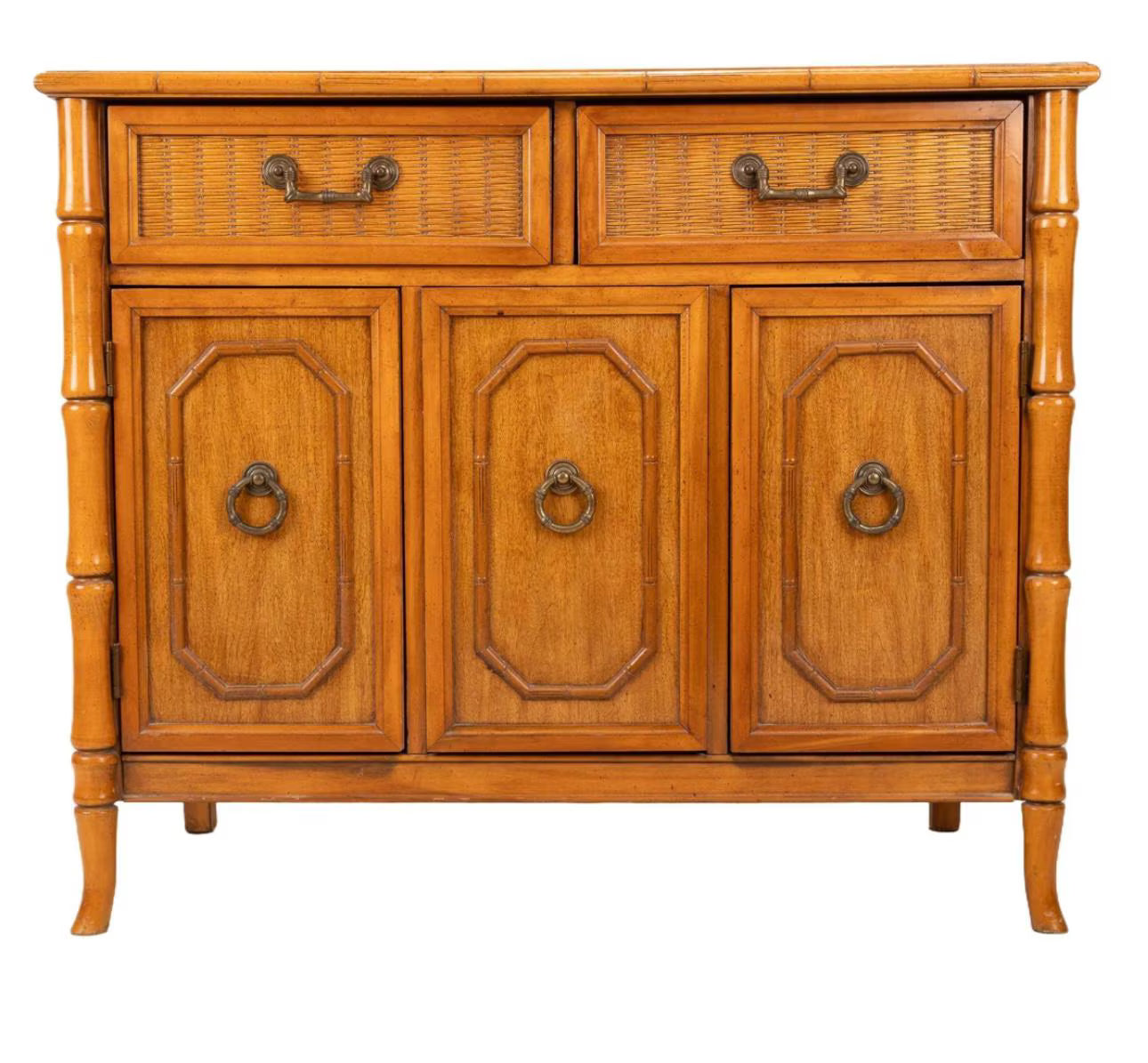 CUSTOMIZEABLE Vintage Broyhill Bamboo Buffet/Server/- 2 Available