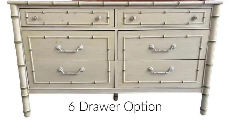 CUSTOMIZABLE Thomasville Allegro Faux Bamboo Dresser