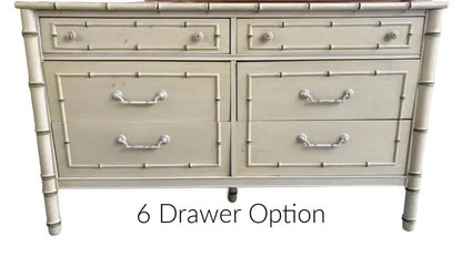 CUSTOMIZABLE Thomasville Allegro Faux Bamboo Dresser