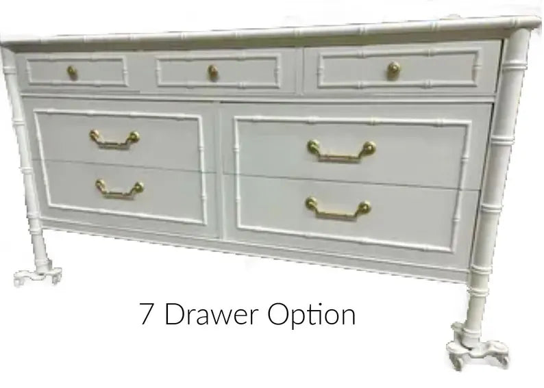 CUSTOMIZABLE Thomasville Allegro Faux Bamboo Dresser