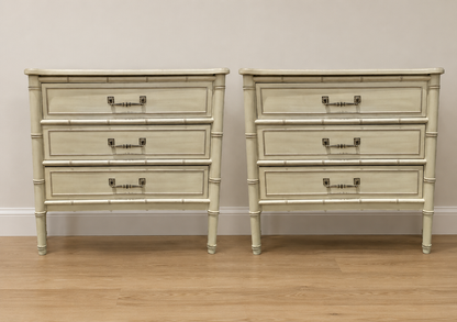 A Pair of Henry Link Bamboo Large End Stands in The Color of Your Choice!