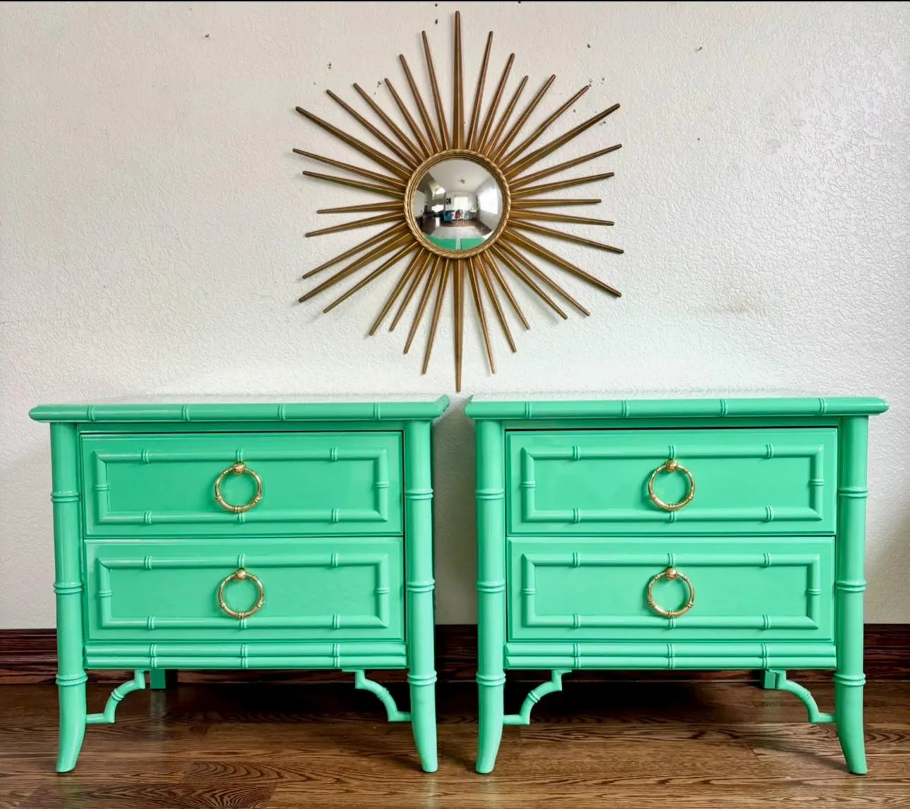 CUSTOMIZABLE in the color of your choice! Thomasville Faux Bamboo Dresser/Large End Stand/End Table/Chest of Drawers