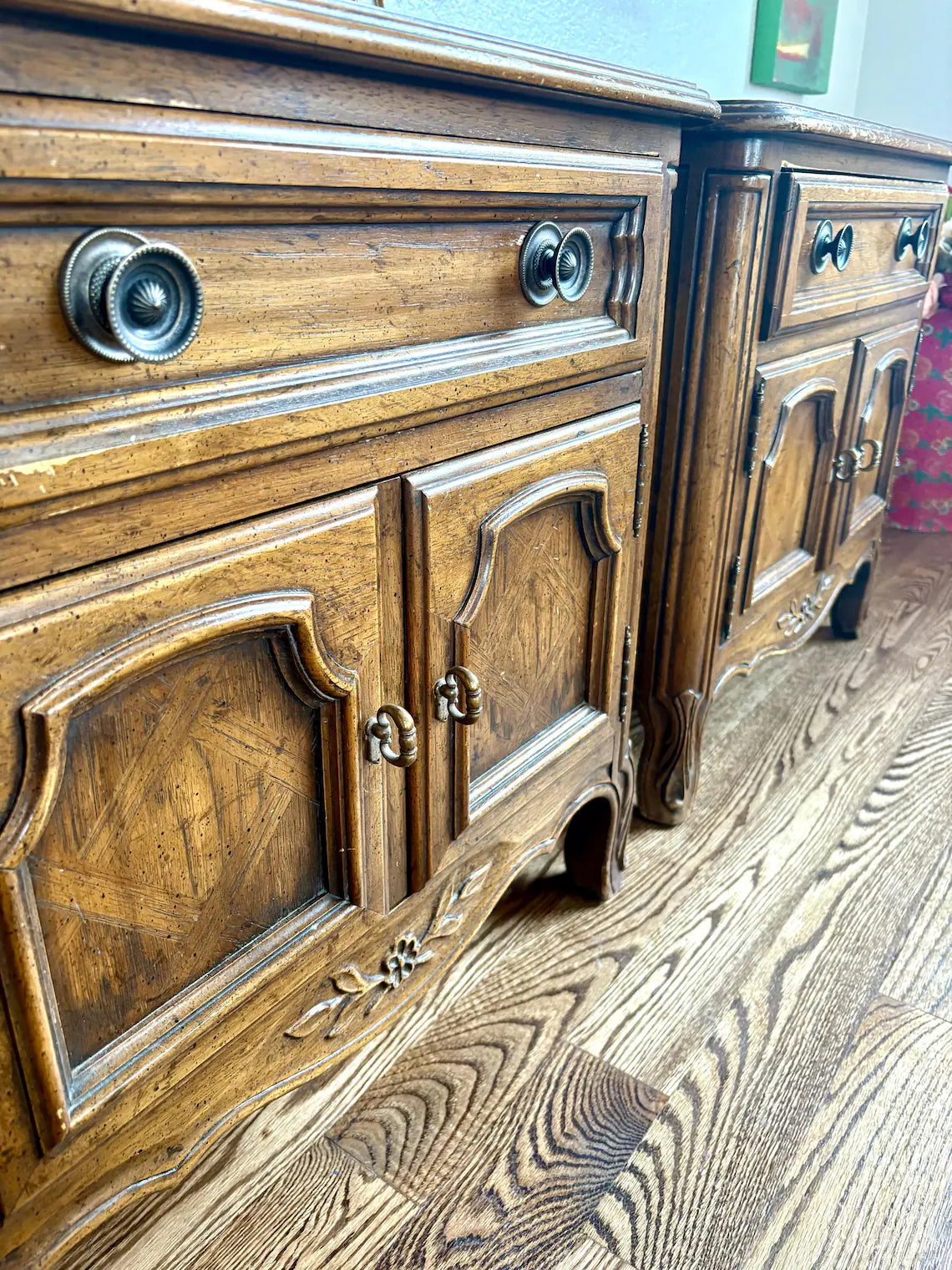 Customizable a Pair of Dixie French Style End Stands