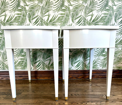 A Pair of Vintage High Gloss End Tables