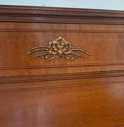 CUSTOMIZABLE  Stain/paint Vintage French Directoire style 3-drawer commode / chest of drawers produced by the Baker Furniture Company.