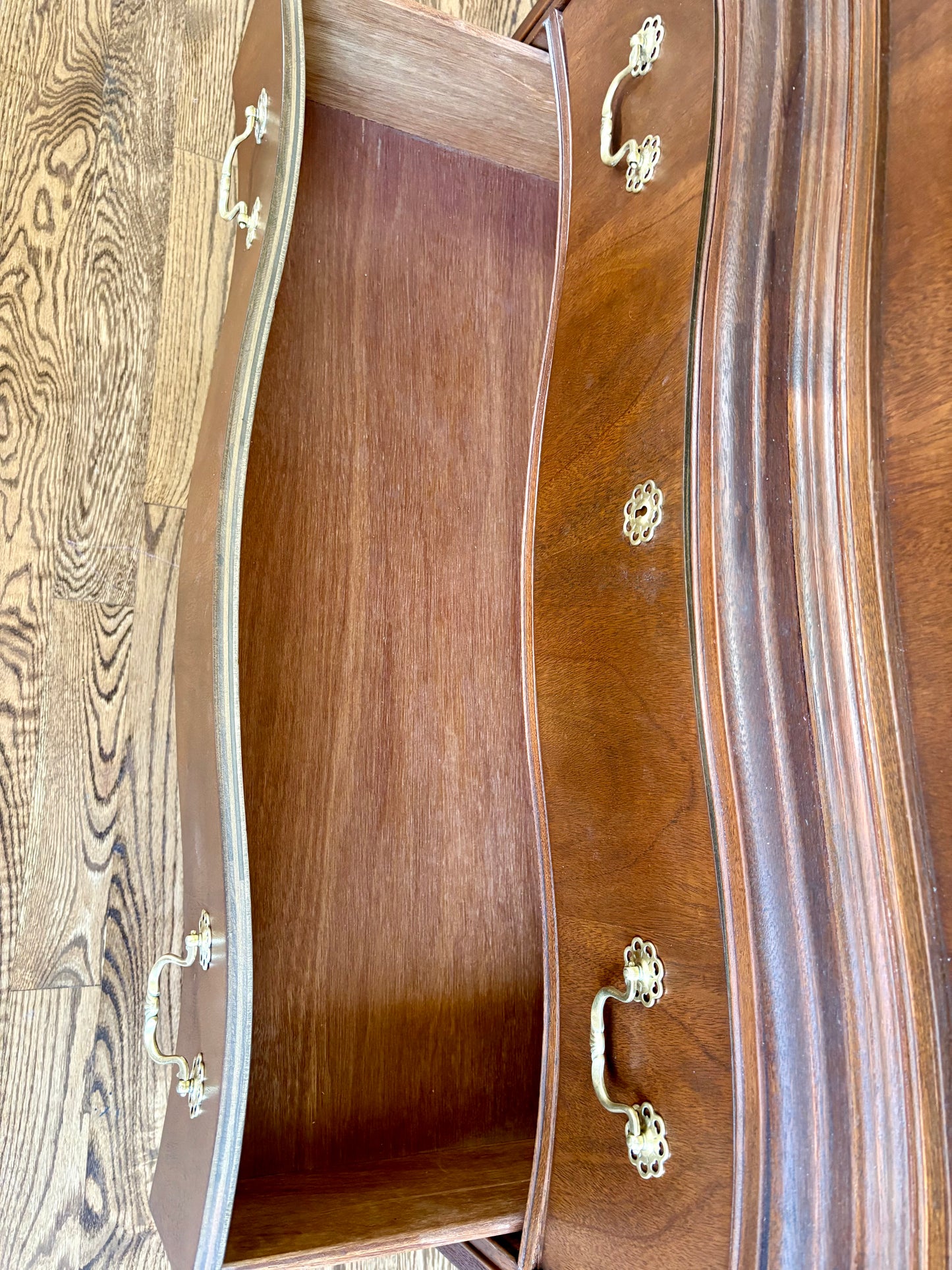 Vintage Brighton Furniture Serpentine Chest on Chest Dresser/Tallboy