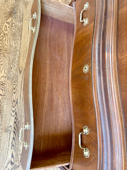 Vintage Brighton Furniture Serpentine Chest on Chest Dresser/Tallboy