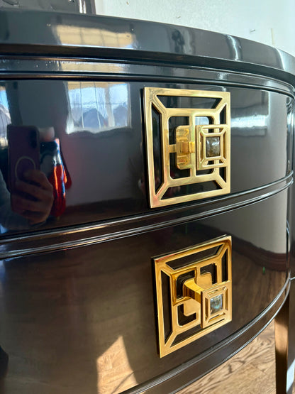 CUSTOMIZABLE Paint or Stain this Curvy Vintage Serpentine Buffet/Credenza/Sideboard