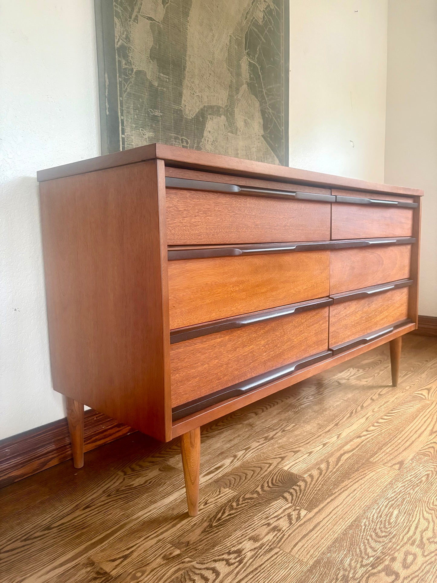 Vintage Bassett Gala Mid Century Modern Dresser