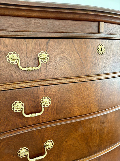 Vintage Brighton Furniture Serpentine Chest on Chest Dresser/Tallboy