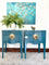 A Pair of Ultra High Gloss Vintage Bow Front High Gloss End Stands/Bedside Tables/Night Stands