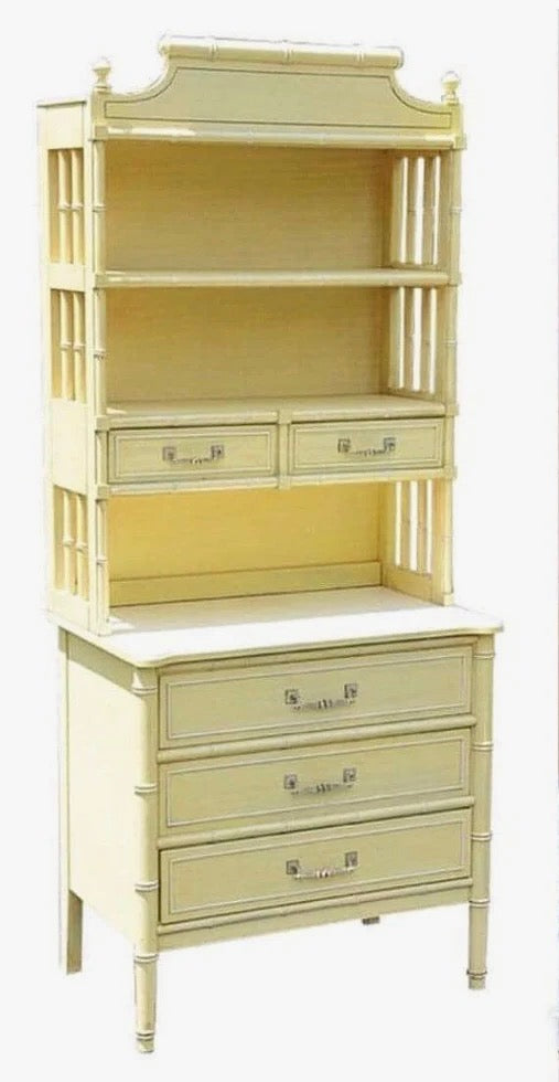 Custom Finish this Henry Link Pagoda Style Bamboo Hutch