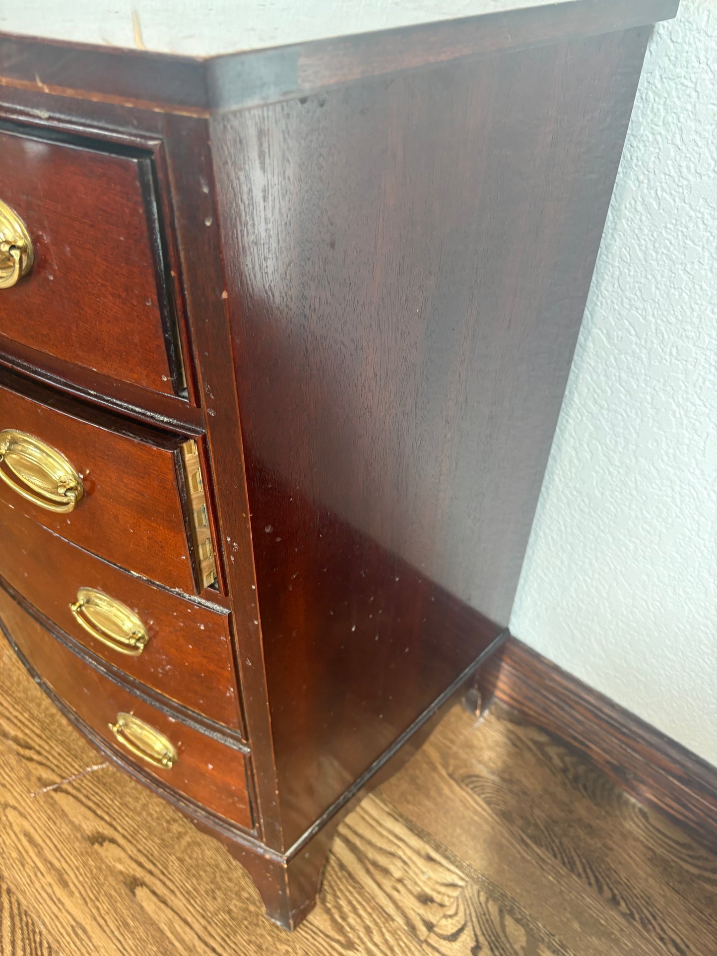 Custom Paint these! A Pair of Dixie Serpentine Large 4 Drawer Bedside Tables/Nightstands/Small Dressers In the Color of Your Choice!