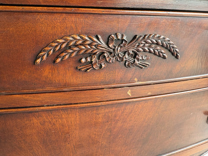 CUSTOMIZABLE Paint or Stain this Curvy Vintage Serpentine Buffet/Credenza/Sideboard