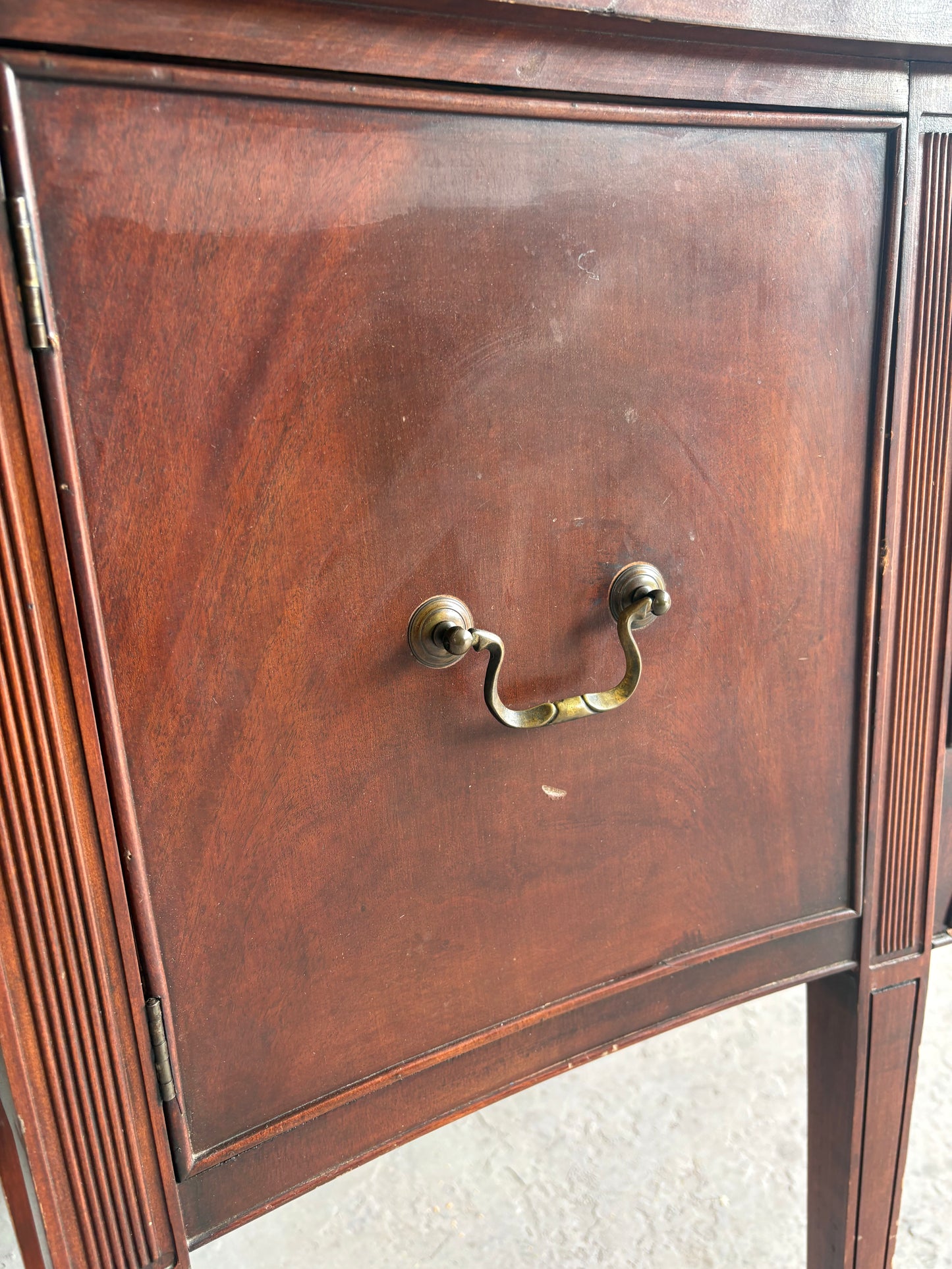 CUSTOMIZABLE Paint or Stain this Curvy Vintage Serpentine Buffet/Credenza/Sideboard