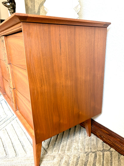 Mid Century Modern Basset Mayan Series Dresser/Credenza