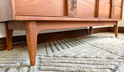 Mid Century Modern Basset Mayan Series Dresser/Credenza