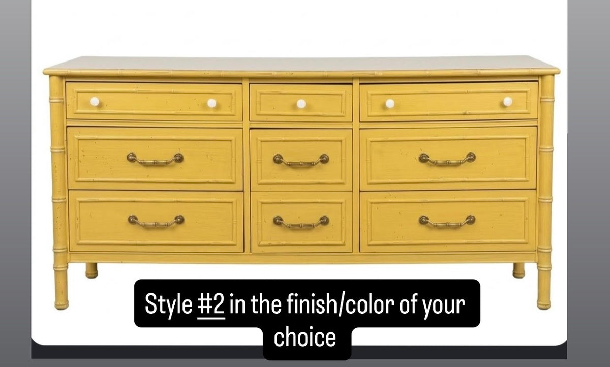 CUSTOMIZABLE Thomasville Allegro 9 Drawer Dresser/Credenza/Buffet