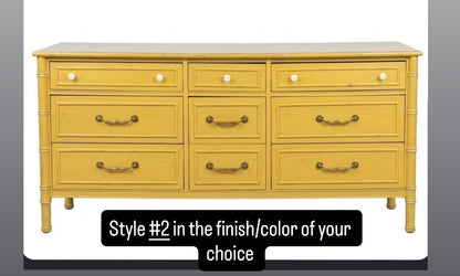 CUSTOMIZABLE Thomasville Allegro 9 Drawer Dresser/Credenza/Buffet