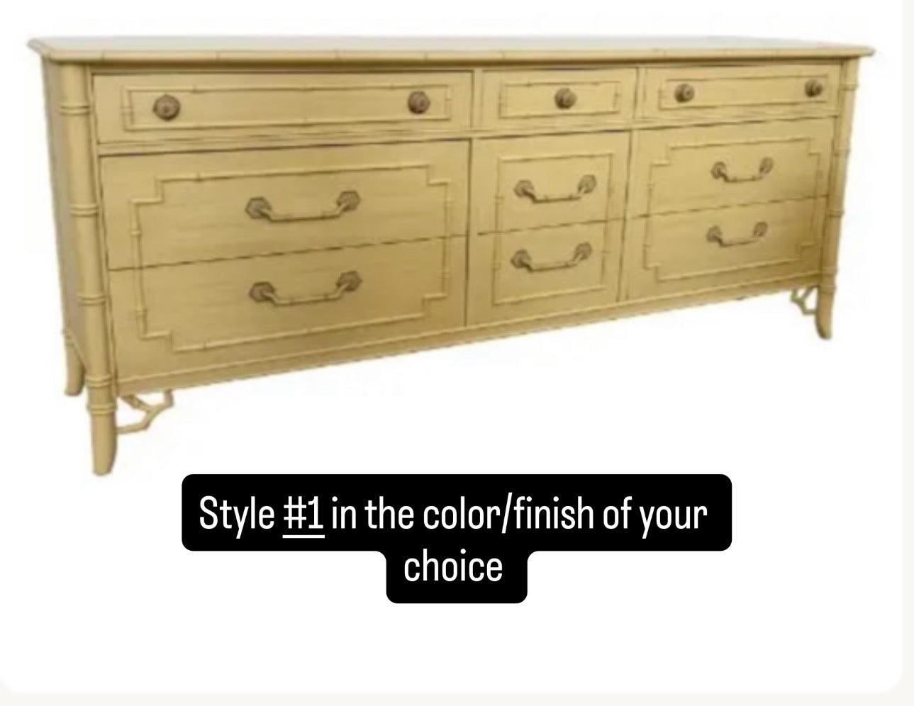 CUSTOMIZABLE Thomasville Allegro 9 Drawer Dresser/Credenza/Buffet
