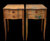 Customizable A Pair of Curvilinear Vintage End Tables