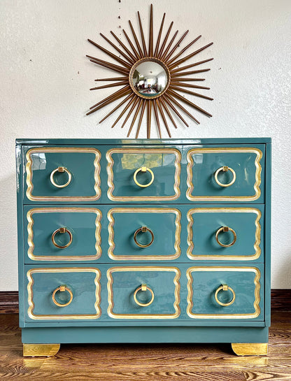 Dorthy Draper Style España Chest in Ultra High Gloss