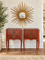 CUSTOMIZABLE A Pair vintage mahogany end tables