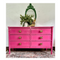 Henry Link Hot Pink High Gloss Faux Bamboo Dresser - Ready to Ship