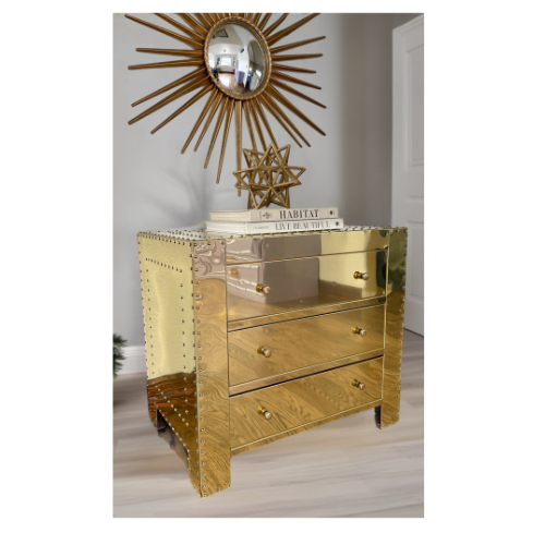 Sarreid Ltd. of Spain Style Brass Hollywood Regency End Stand