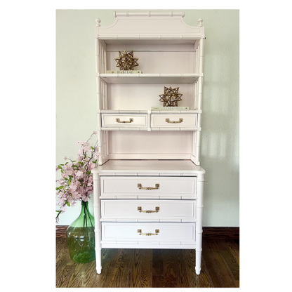 Custom Finish this Henry Link Pagoda Style Bamboo Hutch