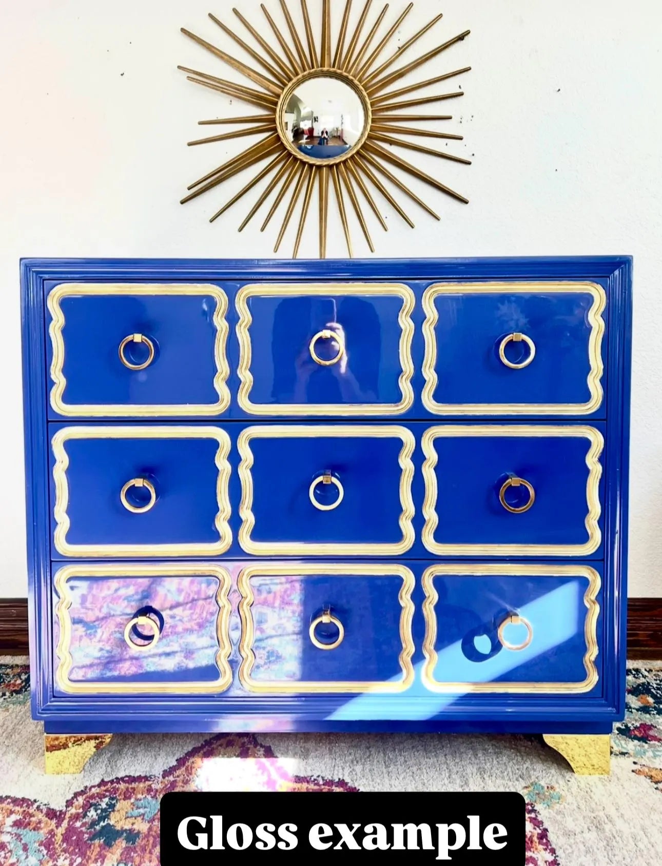 CUSTOMIZABLE Vintage Kindle Solid wood Italian Style 9 Drawer Kindle Vintage Dresser