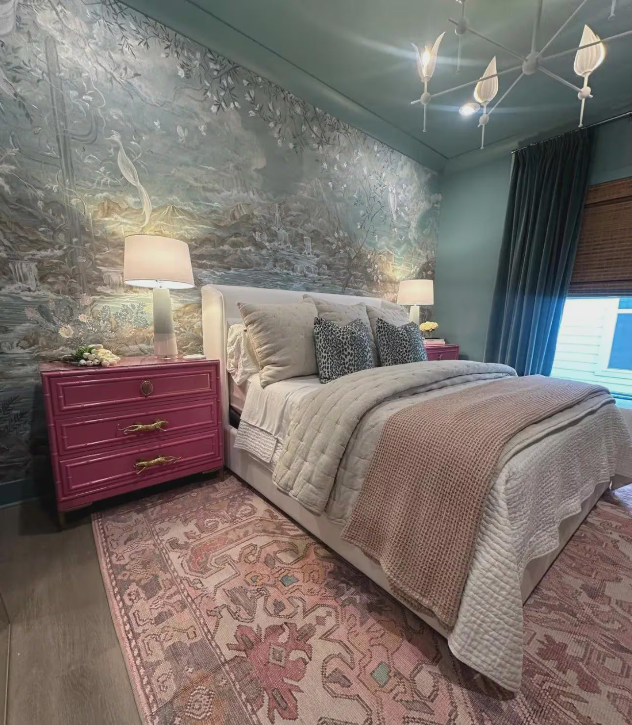 CUSTOMIZABLE in the color of your choice! Thomasville Faux Bamboo Dresser/Large End Stand/End Table/Chest of Drawers