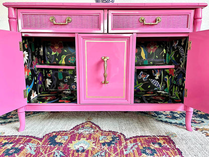 CUSTOMIZEABLE Vintage Broyhill Bamboo Buffet/Server/- 2 Available