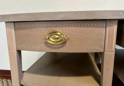 A Pair of Stained Modern End Stands by Mersman
