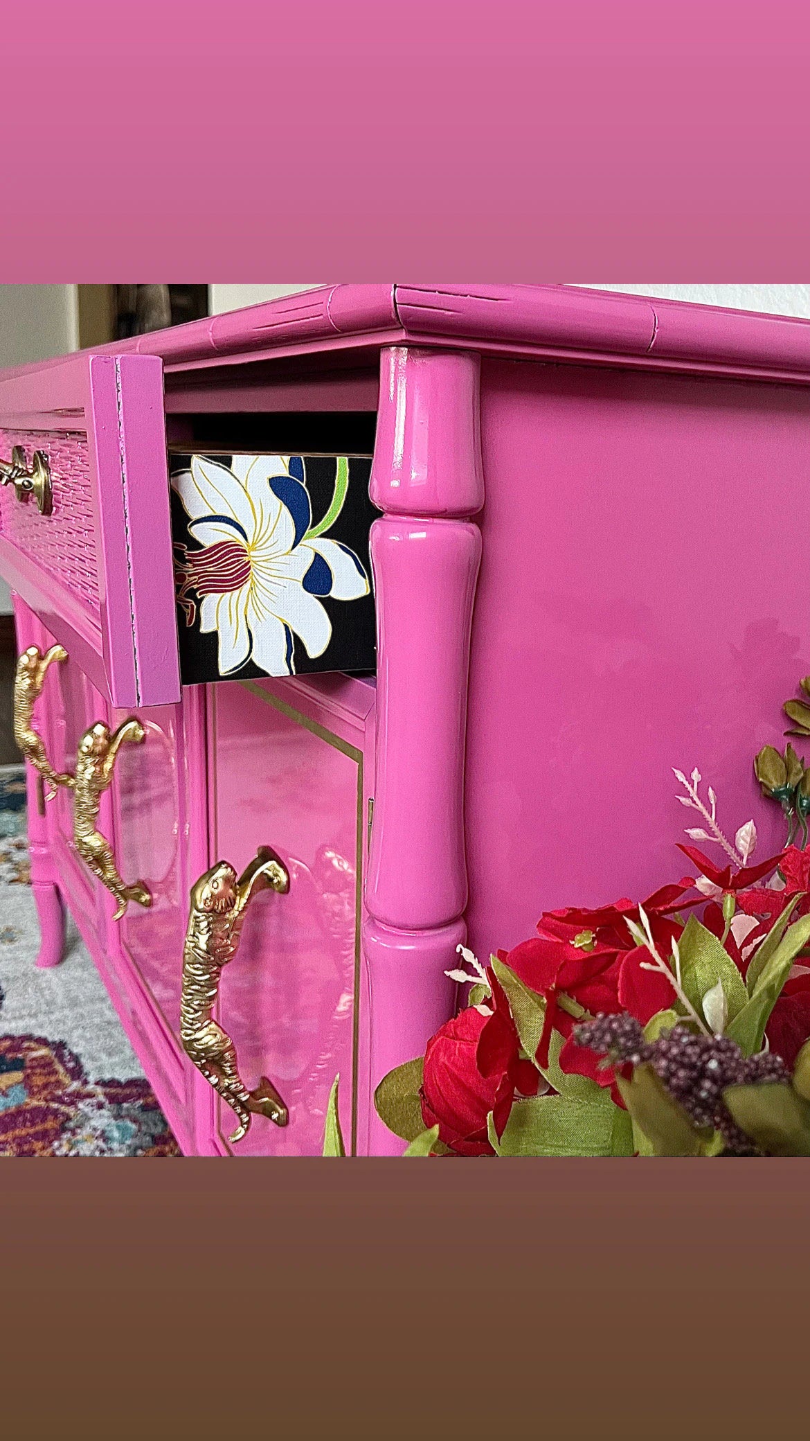 CUSTOMIZEABLE Vintage Broyhill Bamboo Buffet/Server/- 2 Available