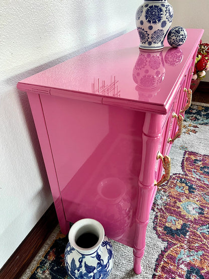 CUSTOMIZEABLE Vintage Broyhill Bamboo Buffet/Server/- 2 Available