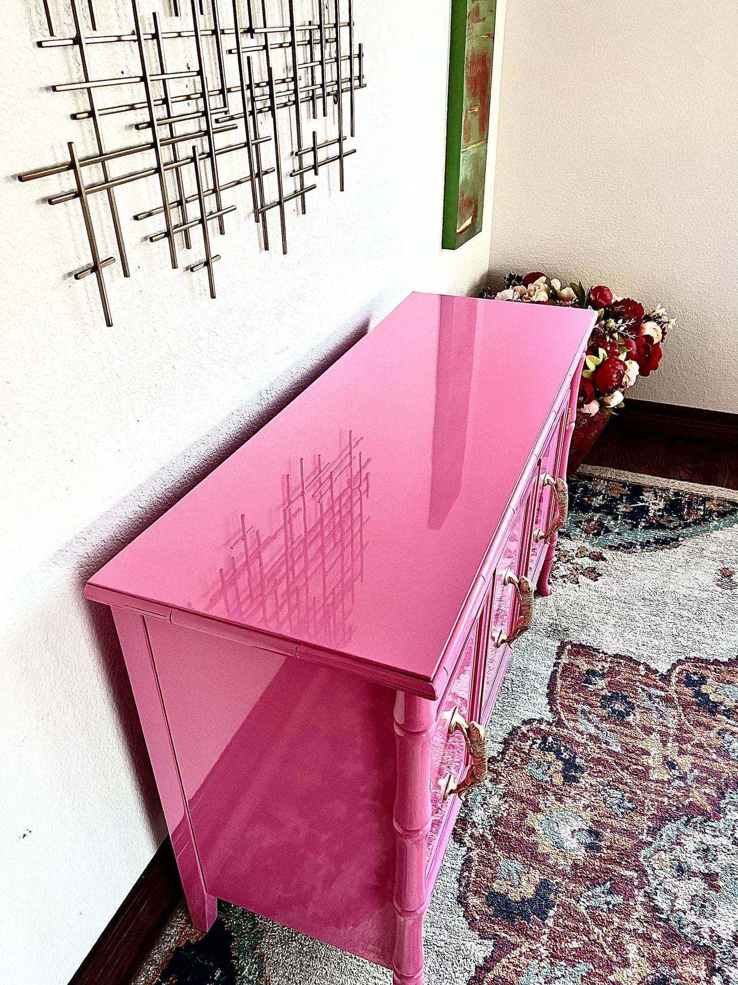 CUSTOMIZEABLE Vintage Broyhill Bamboo Buffet/Server/- 2 Available