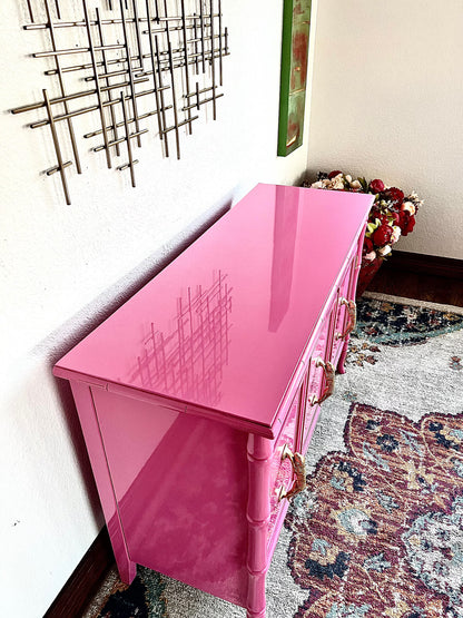 CUSTOMIZEABLE Vintage Broyhill Bamboo Buffet/Server/- 2 Available