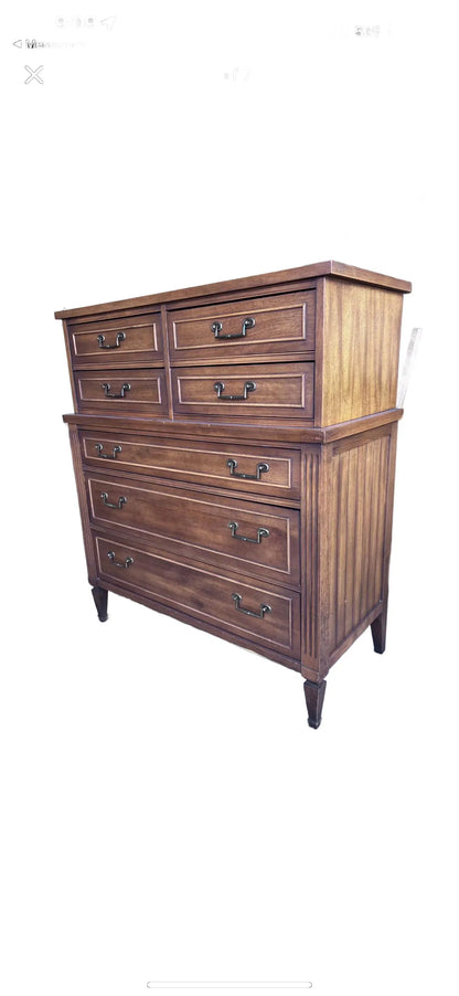 CUSTOMIZABLE Vintage Kindle 7 Drawer Chest on Chest Gentlemen's Chest on Chest