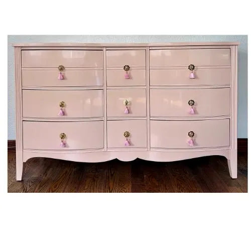 Customizable Dixie Serpentine Vintage Dresser - In the color of your choice!